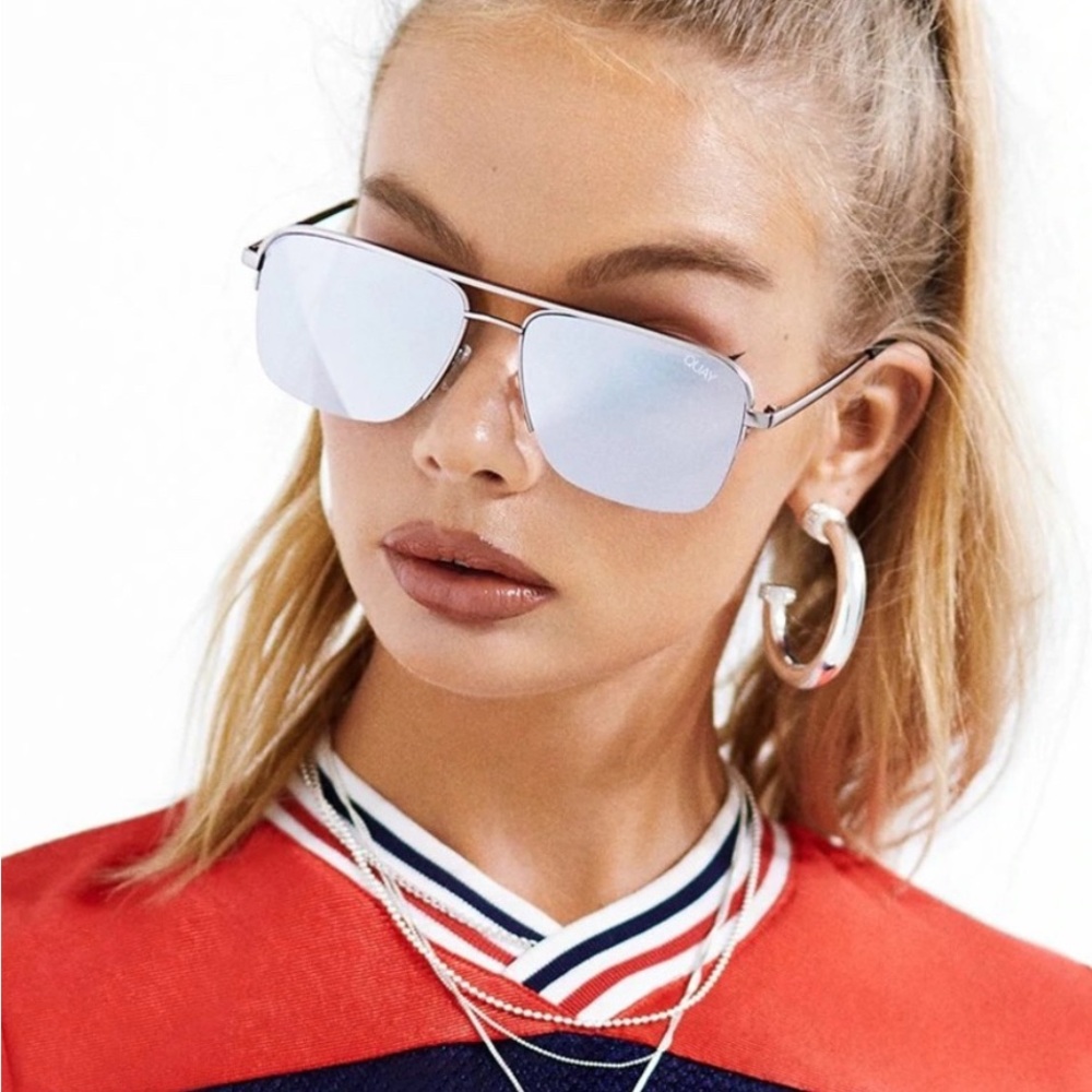 Quay poster boy rimless polarized Sunglasses